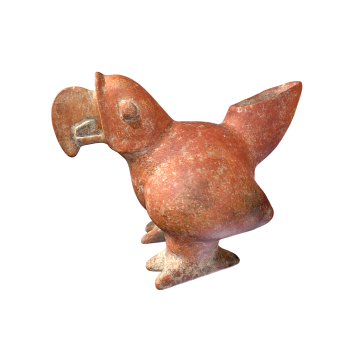 玛雅时期的红陶鸟形器（可3D打印）