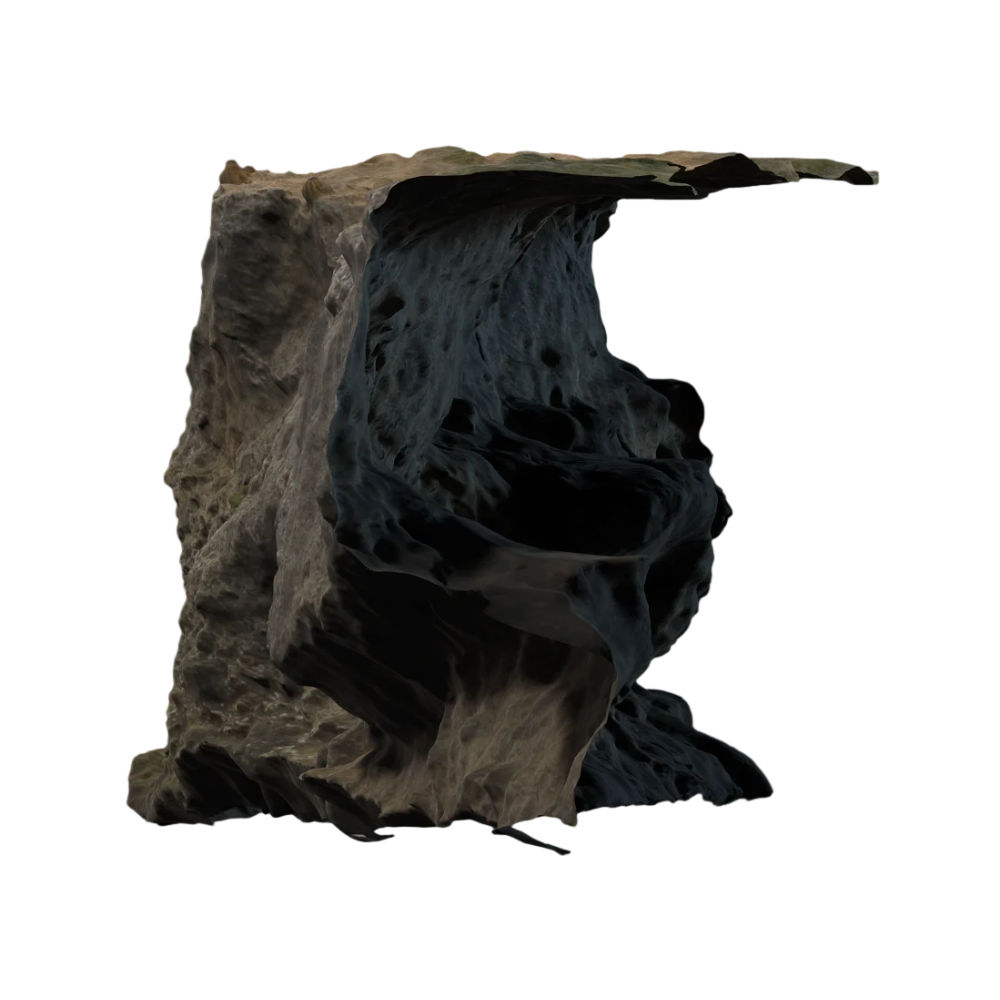 海岸悬崖3D模型AR景观 | 悬崖,风景,海岸,3D模型,3D打印,3D素材,obj,glTF,fbx,dae,stl,3ds,glb,usdz,3dmax,blender模型,VisionPro,3D建模,3D扫描,3d打印模型