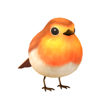 卡爱的卡通小鸟跳跳跳动画模型