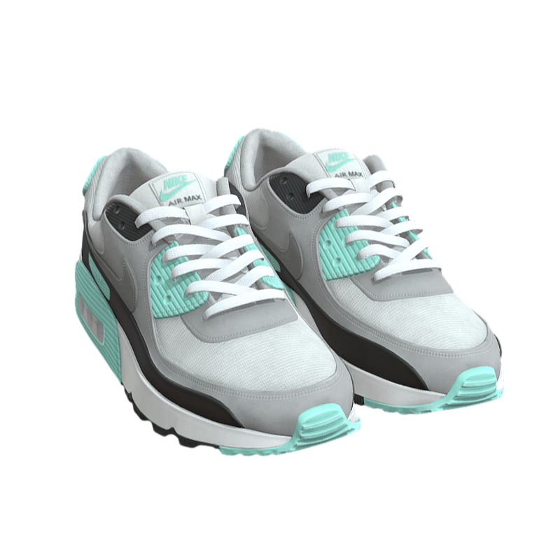 一双白色耐克运动鞋3D模型 | 休闲鞋,男鞋,时尚,鞋,耐克,运动鞋,写字,舒适,新款,旅游鞋,3D模型,3D打印,3D素材,obj,glTF,fbx,dae,stl,3ds,glb,usdz,3dmax,blender模型,VisionPro,3D建模,3D扫描,3d打印模型