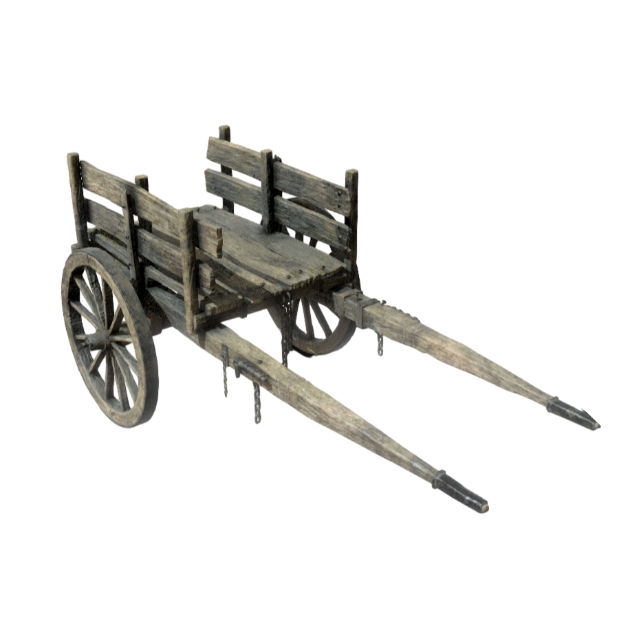 中世纪西方破旧手拉车3D模型 | 手推车,工具车,中世纪,木板车,板车3D模型,牛车,马车,板车,老旧板车,马拉车,3D模型,3D打印,3D素材,obj,glTF,fbx,dae,stl,3ds,glb,usdz,3dmax,blender模型,VisionPro,3D建模,3D扫描,3d打印模型