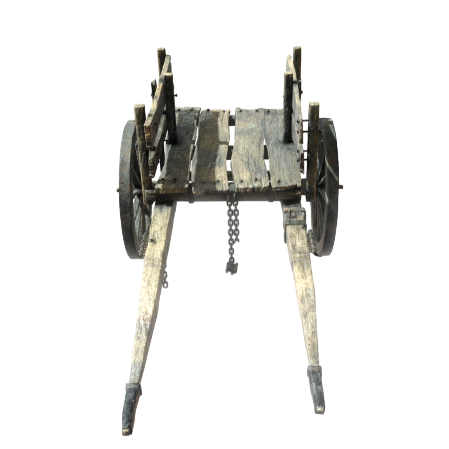 中世纪西方破旧手拉车3D模型 | 手推车,工具车,中世纪,木板车,板车3D模型,牛车,马车,板车,老旧板车,马拉车,3D模型,3D打印,3D素材,obj,glTF,fbx,dae,stl,3ds,glb,usdz,3dmax,blender模型,VisionPro,3D建模,3D扫描,3d打印模型