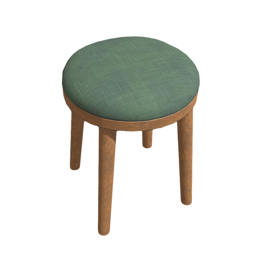 灰绿色现代圆形椅子3D模型 | 家具,AR模型,椅子,实木,简约,宜家,餐椅,现代,凳子3D模型,3D模型,3D打印,3D素材,obj,glTF,fbx,dae,stl,3ds,glb,usdz,3dmax,blender模型,VisionPro,3D建模,3D扫描,3d打印模型