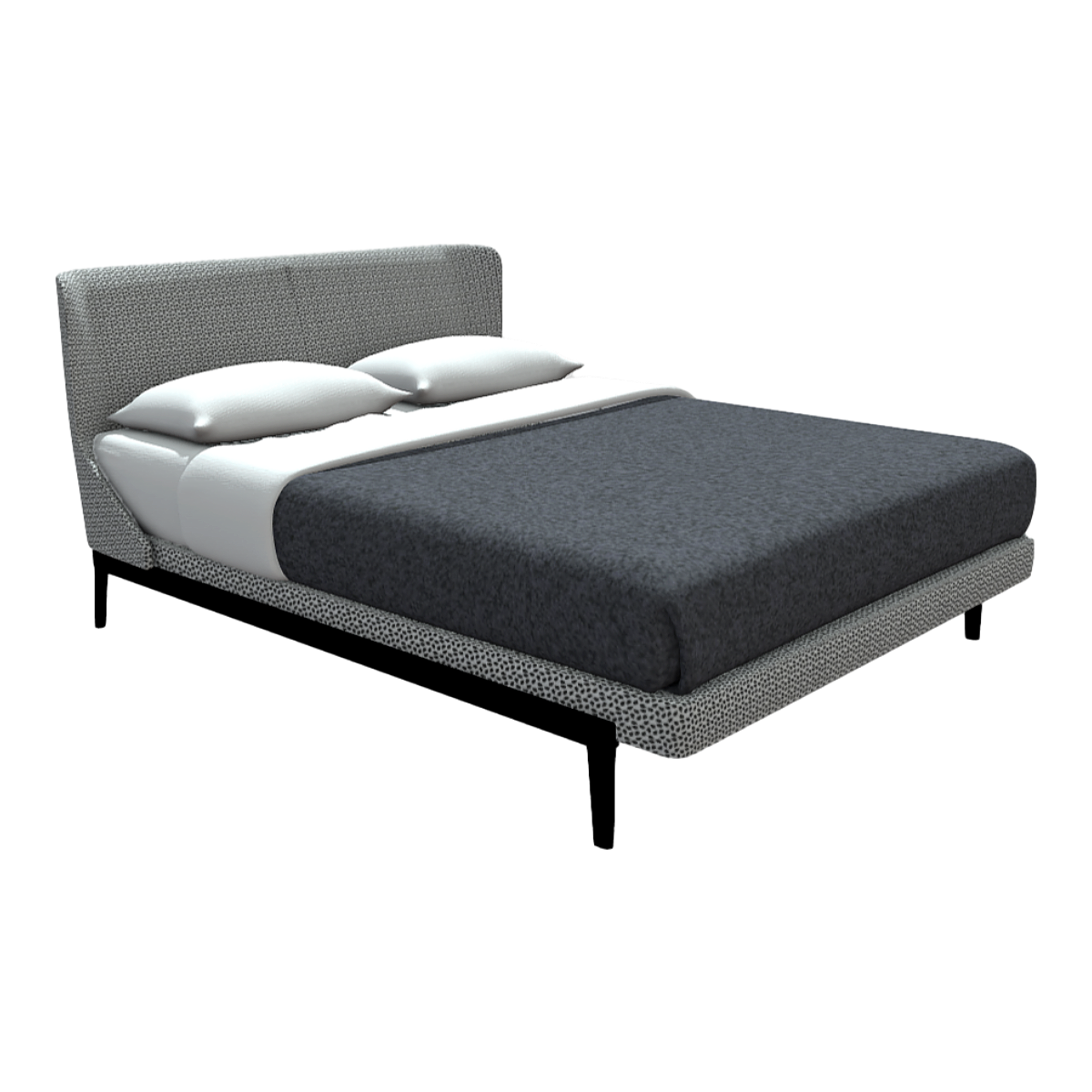 简约双人床主卧侘寂风棉麻布艺床 | AR模型,简约,寝具,双人床,室内家具,床具,极简,棉麻,侘寂风,布艺床,3D模型,3D打印,3D素材,obj,glTF,fbx,dae,stl,3ds,glb,usdz,3dmax,blender模型,VisionPro,3D建模,3D扫描,3d打印模型