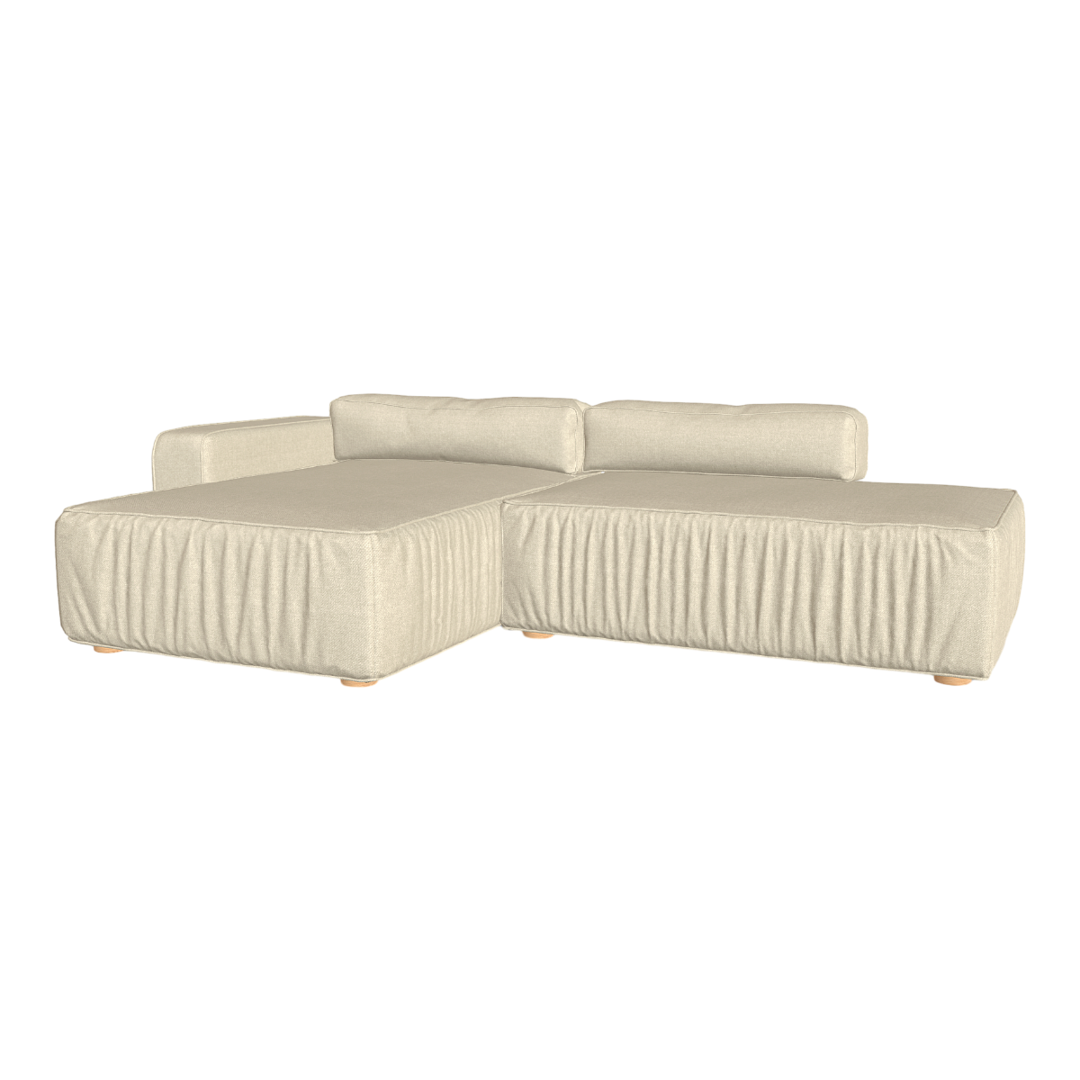 竖条褶皱米黄色直角L形沙发转角沙发组合 | 布艺,布艺沙发,软包沙发,奶油风,组合沙发,直角沙发,褶皱,米黄色,模块化沙发,模块化,3D模型,3D打印,3D素材,obj,glTF,fbx,dae,stl,3ds,glb,usdz,3dmax,blender模型,VisionPro,3D建模,3D扫描,3d打印模型