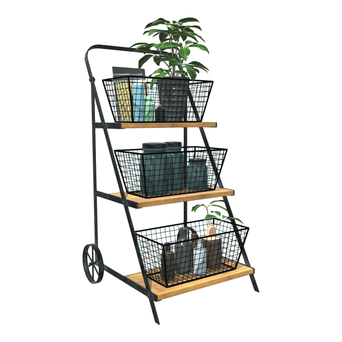 工业风铁艺装饰架花架植物盆栽花盆架 | 工业风,置物架,收纳架,花盆架,铁艺,铁艺置物架,摆放架,铁艺装饰架,铁艺架子,金属置物架,3D模型,3D打印,3D素材,obj,glTF,fbx,dae,stl,3ds,glb,usdz,3dmax,blender模型,VisionPro,3D建模,3D扫描,3d打印模型