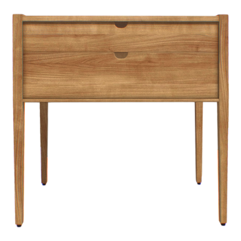 白橡木实木家具现代简约时尚床头柜收纳