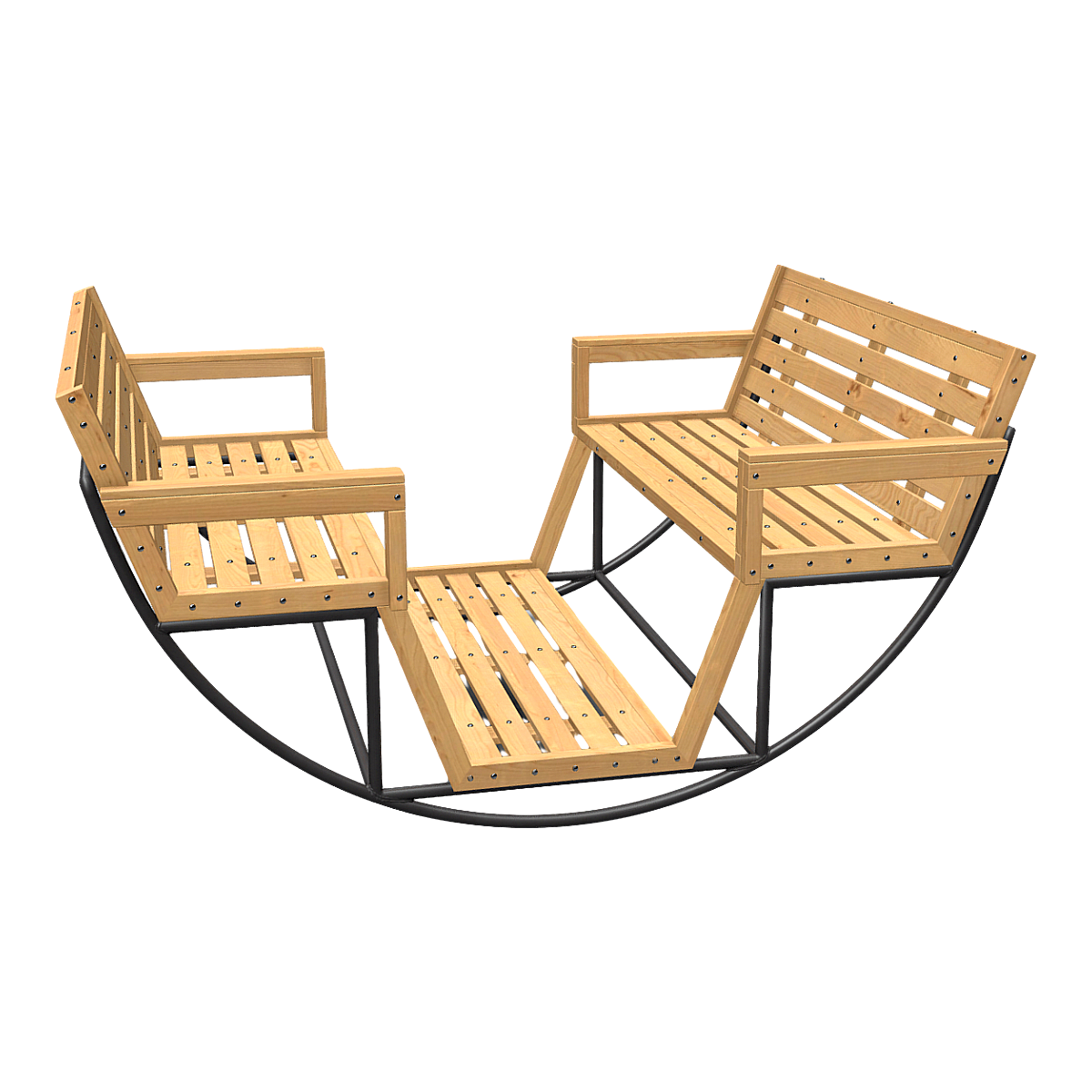 铁艺半圆公共摇椅多人实木摇摇椅 | 摇摇椅,摇椅,秋千椅,娱乐设施,公园设施,铁艺,实木摇椅,多人秋千椅,实木秋千椅,半圆,3D模型,3D打印,3D素材,obj,glTF,fbx,dae,stl,3ds,glb,usdz,3dmax,blender模型,VisionPro,3D建模,3D扫描,3d打印模型