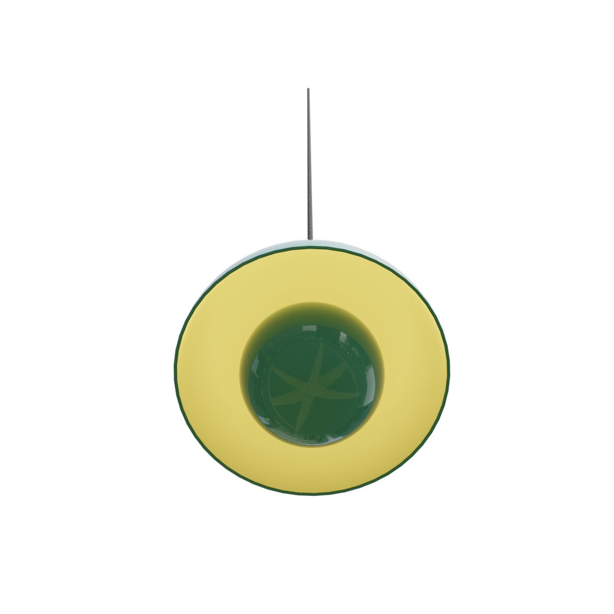 个性简约创意餐厅卧室吧台儿童房普普花盘UFO吊灯 | 灯具,吊灯,绿色,创意吊灯,圆形,餐厅吊灯,UFO吊灯,照明灯具,单头圆灯,半圆吊灯,3D模型,3D打印,3D素材,obj,glTF,fbx,dae,stl,3ds,glb,usdz,3dmax,blender模型,VisionPro,3D建模,3D扫描,3d打印模型