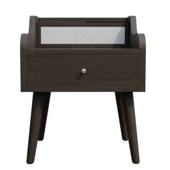 床头柜现代卧室家具实木脚储物抽屉收纳柜床边柜