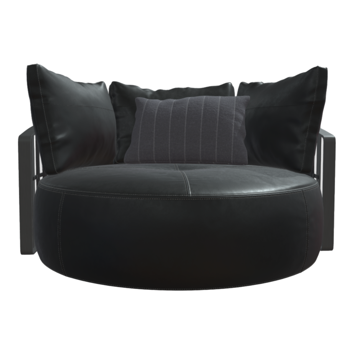 真皮沙发椅圆形客厅高端别墅现代休闲沙发 | 真皮沙发,黑色沙发,皮艺沙发,皮质,皮沙发,皮艺,软包沙发,圆形沙发,高端,圆形皮沙发,3D模型,3D打印,3D素材,obj,glTF,fbx,dae,stl,3ds,glb,usdz,3dmax,blender模型,VisionPro,3D建模,3D扫描,3d打印模型