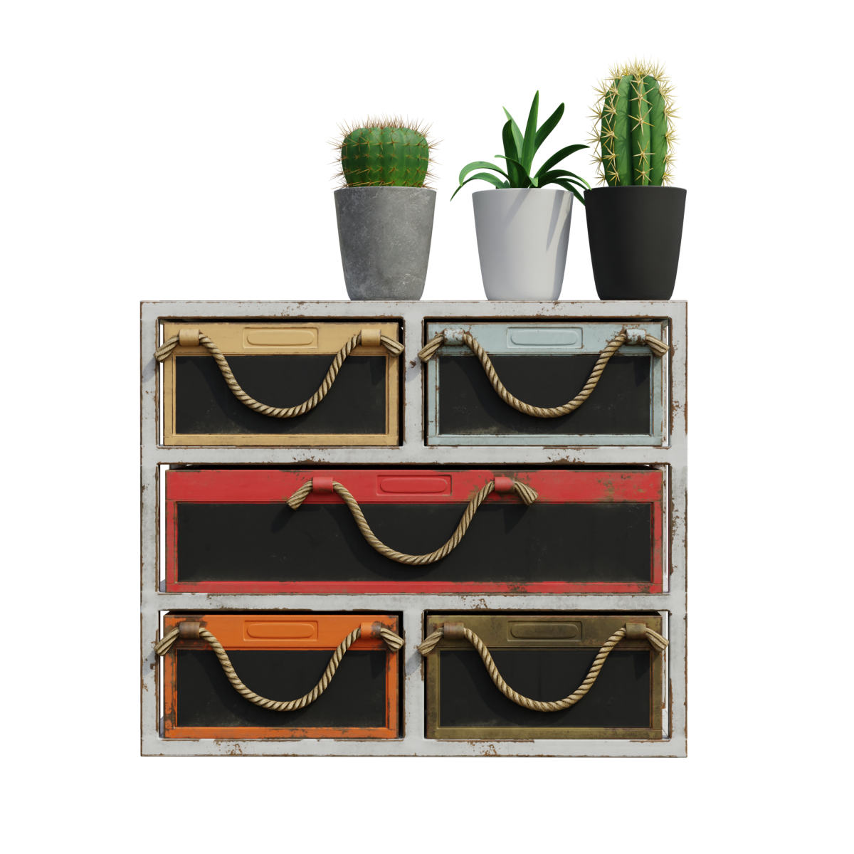 现代室内装饰实木彩色边柜置物柜 | 柜子,做旧,复古,抽屉柜,置物柜,边柜,摆件柜,装饰柜,实木置物柜,实木边柜,3D模型,3D打印,3D素材,obj,glTF,fbx,dae,stl,3ds,glb,usdz,3dmax,blender模型,VisionPro,3D建模,3D扫描,3d打印模型