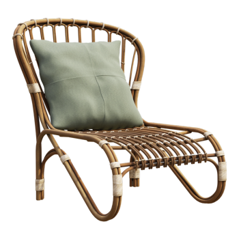 单人沙发椅庭院藤椅民宿家用阳光房真藤靠背椅