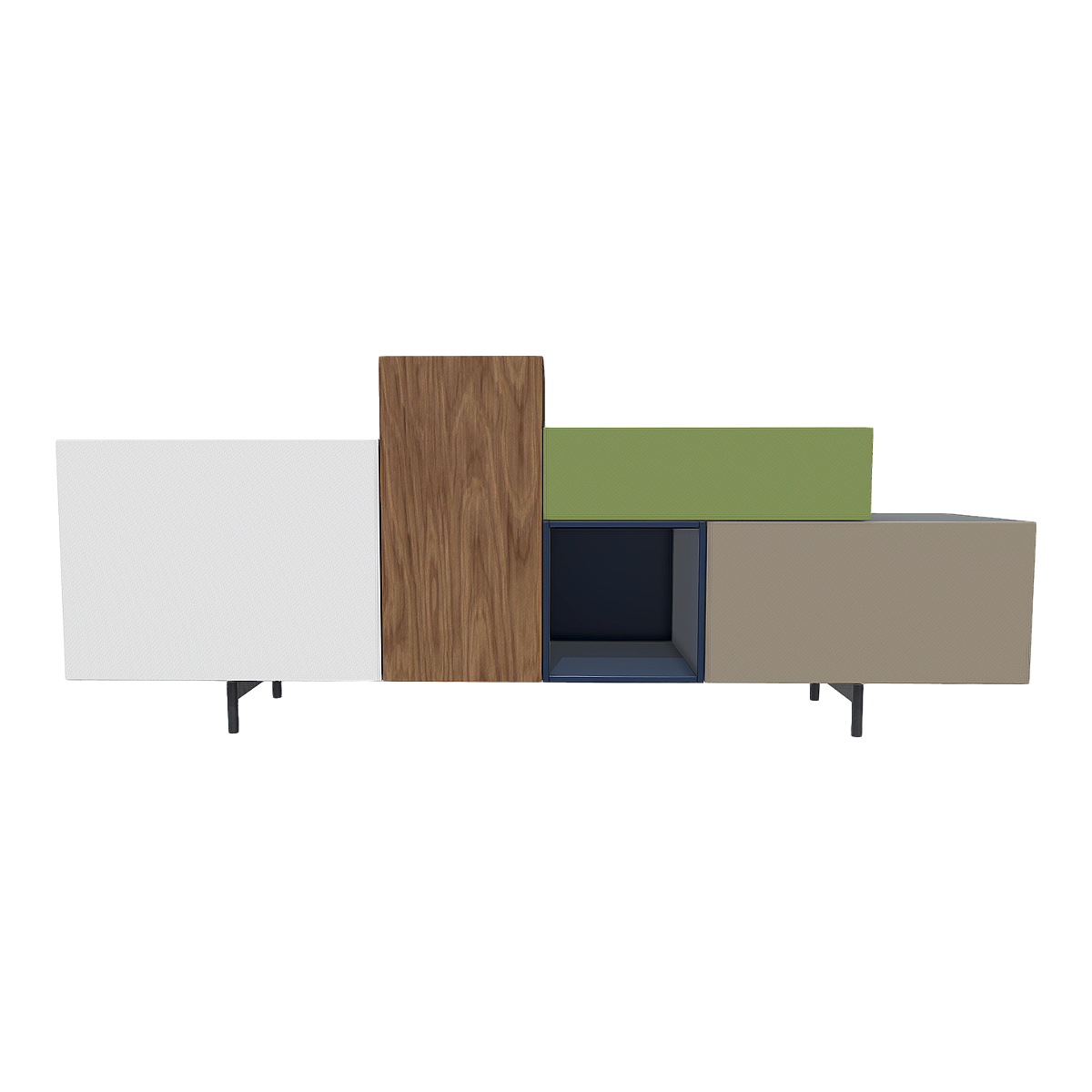 现代创意拼接撞色储物柜多边形收纳柜 | 收纳柜,置物柜,储物柜,现代,地柜,边柜,创意,铁艺,撞色,创意柜子,3D模型,3D打印,3D素材,obj,glTF,fbx,dae,stl,3ds,glb,usdz,3dmax,blender模型,VisionPro,3D建模,3D扫描,3d打印模型