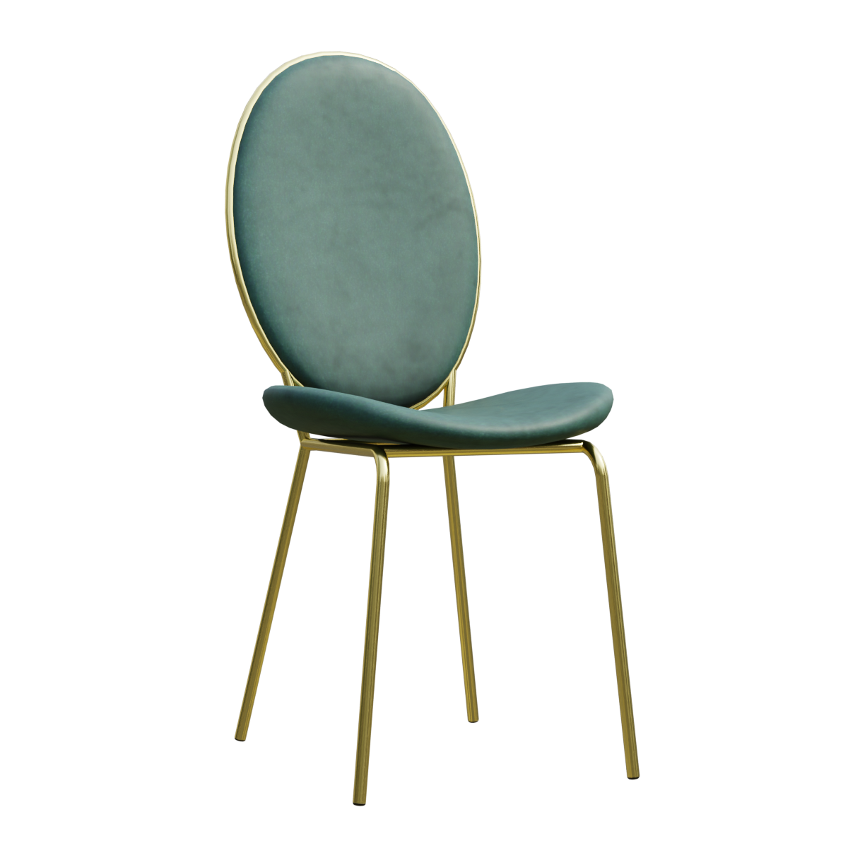 高档餐椅时尚休闲椅子金色美容店梳妆椅酒店休息椅 | 餐椅,休闲椅,时尚,绿色,酒店椅,ins,梳妆椅,休息椅,美容店椅子,椭圆形靠背椅,3D模型,3D打印,3D素材,obj,glTF,fbx,dae,stl,3ds,glb,usdz,3dmax,blender模型,VisionPro,3D建模,3D扫描,3d打印模型