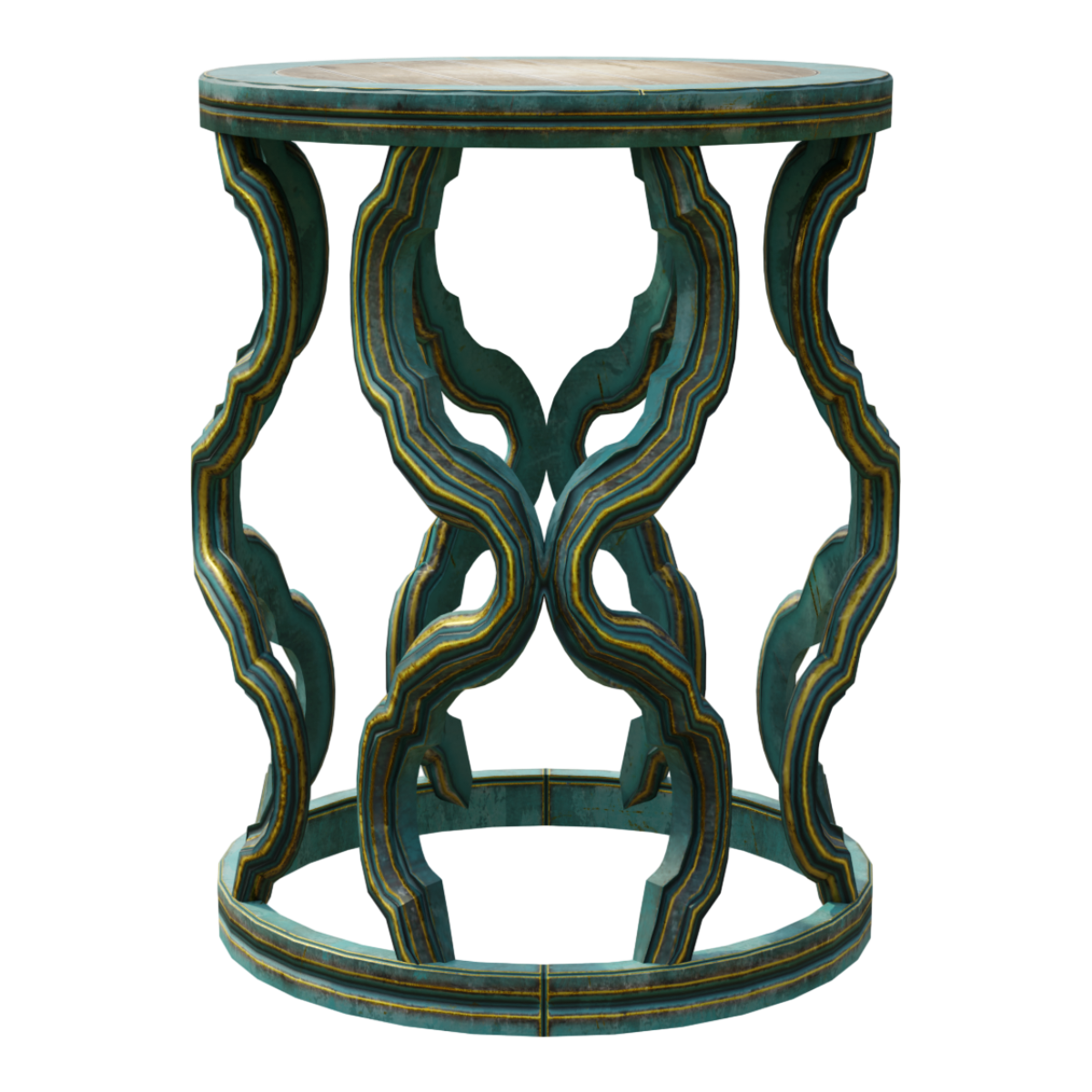 复古民宿客厅沙发茶几圆形边几创意中古风木质小桌子 | 边几,中古风,花盆架,圆几,圆台,沙发几,实木圆桌,金绿,木质小桌子,创意园几,3D模型,3D打印,3D素材,obj,glTF,fbx,dae,stl,3ds,glb,usdz,3dmax,blender模型,VisionPro,3D建模,3D扫描,3d打印模型