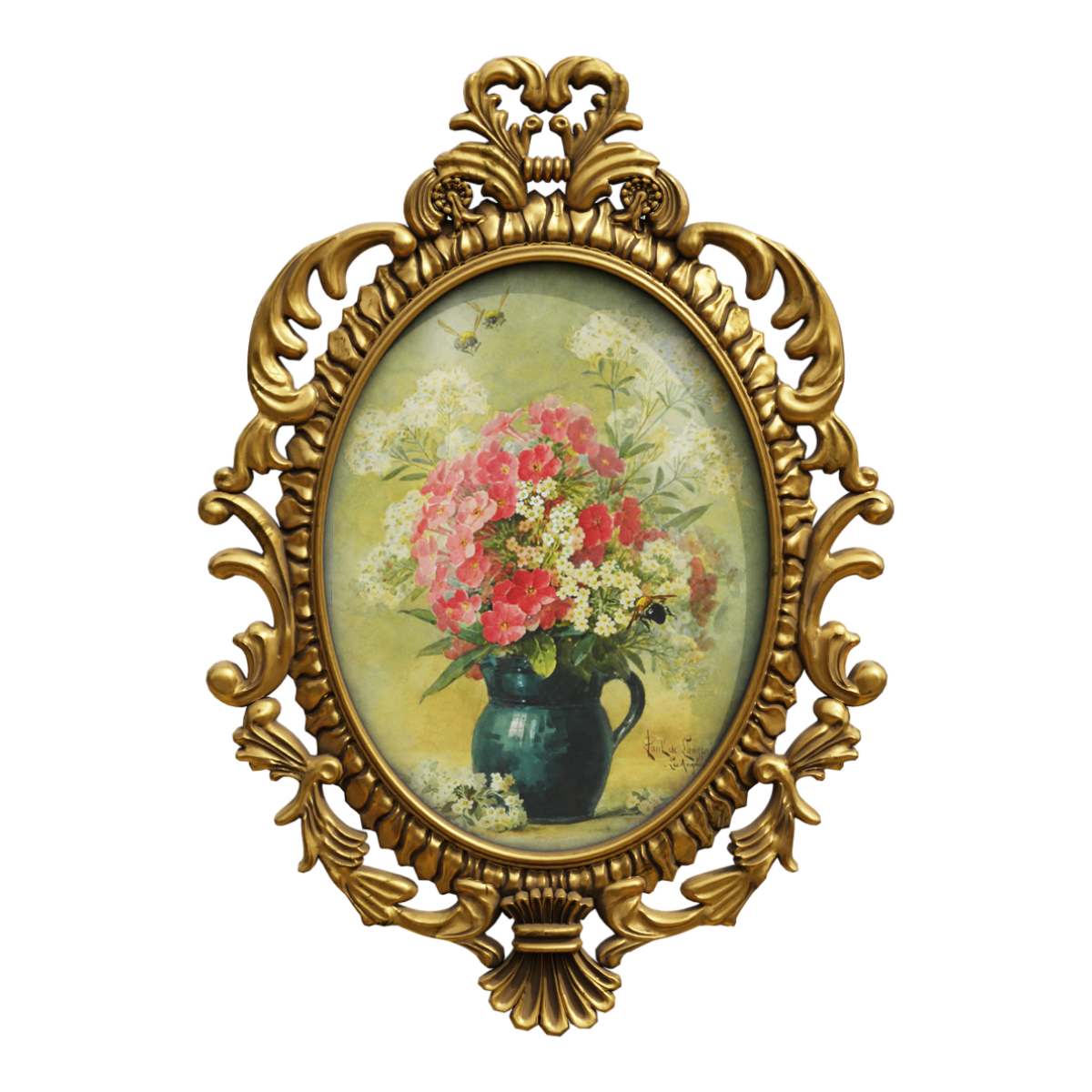 欧式古典花卉油画客厅玄关装饰画餐厅卧室挂画花开富贵壁画