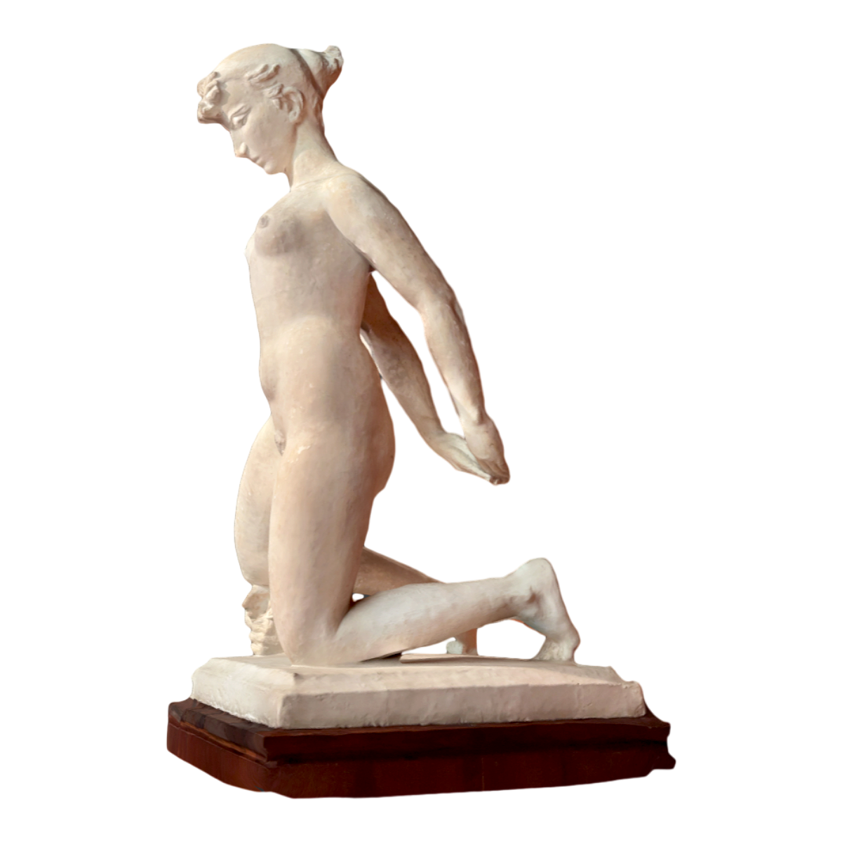 雕像：被迫跪着的女子 | 雕塑,雕像,文物,安东尼奥·杜阿尔特博物馆,3D模型,3D打印,3D素材,obj,glTF,fbx,dae,stl,3ds,glb,usdz,3dmax,blender模型,VisionPro,3D建模,3D扫描,3d打印模型