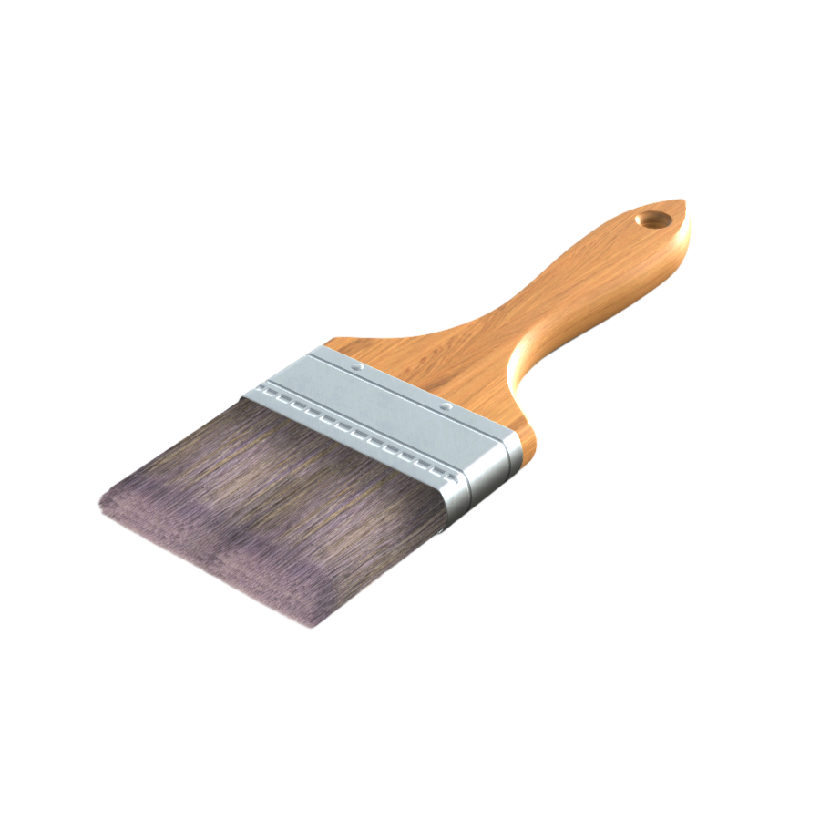 写实油漆刷3D模型 | 刷子,油漆刷,笔刷,毛刷,实用工具,颜料刷,刷子3D模型,3D模型,3D打印,3D素材,obj,glTF,fbx,dae,stl,3ds,glb,usdz,3dmax,blender模型,VisionPro,3D建模,3D扫描,3d打印模型