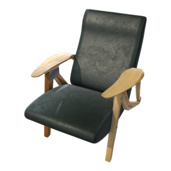 现代可调节靠背椅3D模型