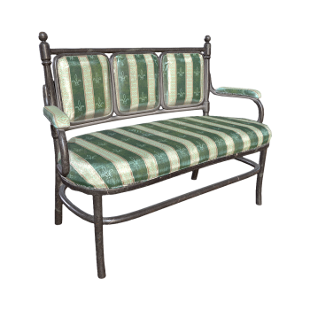 复古条纹拼接沙发3D模型