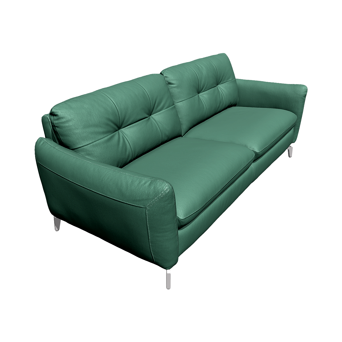 绿色高脚真皮三人位沙发3D模型 | 沙发,真皮沙发,宜家,现代,三人位沙发,客厅,沙发3D模型,休息室,高脚沙发,出租房,3D模型,3D打印,3D素材,obj,glTF,fbx,dae,stl,3ds,glb,usdz,3dmax,blender模型,VisionPro,3D建模,3D扫描,3d打印模型