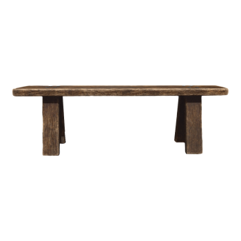 做旧复古老榆木长板凳3D模型