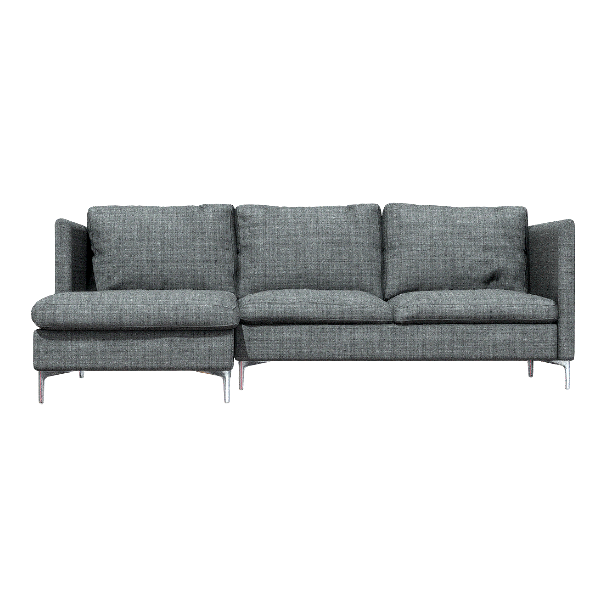 北欧简约灰色布艺转角沙发 | 简约,宜家,北欧,客厅,布艺沙发,转角沙发,多人位沙发,高脚沙发,3D模型,3D打印,3D素材,obj,glTF,fbx,dae,stl,3ds,glb,usdz,3dmax,blender模型,VisionPro,3D建模,3D扫描,3d打印模型