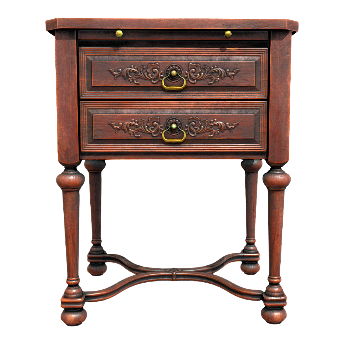 欧式复古落地高脚实木床头柜 | 复古,实木,抽屉柜,欧式,床头柜,卧室,落地柜,床边柜,3D模型,3D打印,3D素材,obj,glTF,fbx,dae,stl,3ds,glb,usdz,3dmax,blender模型,VisionPro,3D建模,3D扫描,3d打印模型