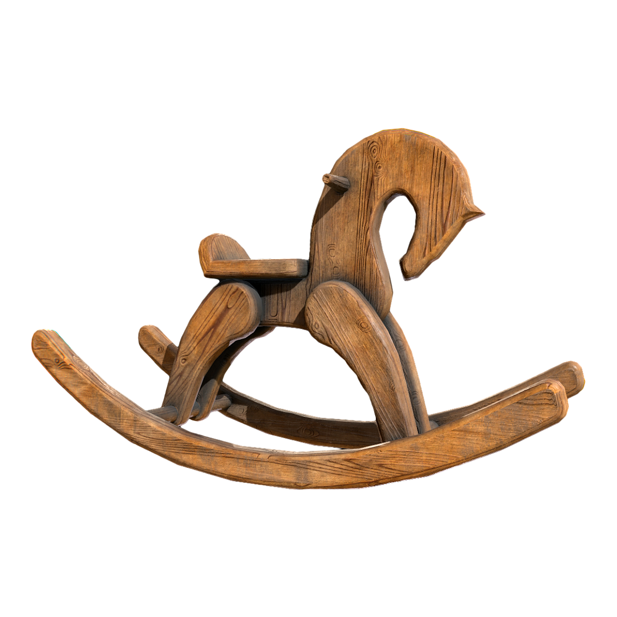 儿童实木多功能木马摇椅 | 做旧,实木,玩具,摇椅,儿童,木马摇,摇马,宝宝摇椅,3D模型,3D打印,3D素材,obj,glTF,fbx,dae,stl,3ds,glb,usdz,3dmax,blender模型,VisionPro,3D建模,3D扫描,3d打印模型