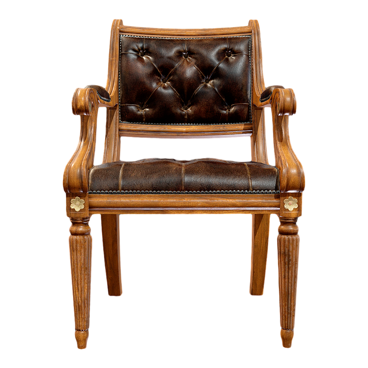 复古美式真皮软包实木靠背椅 | 真皮沙发,单人沙发,复古,实木,靠背椅,美式,扶手椅,卧室,客厅,3D模型,3D打印,3D素材,obj,glTF,fbx,dae,stl,3ds,glb,usdz,3dmax,blender模型,VisionPro,3D建模,3D扫描,3d打印模型