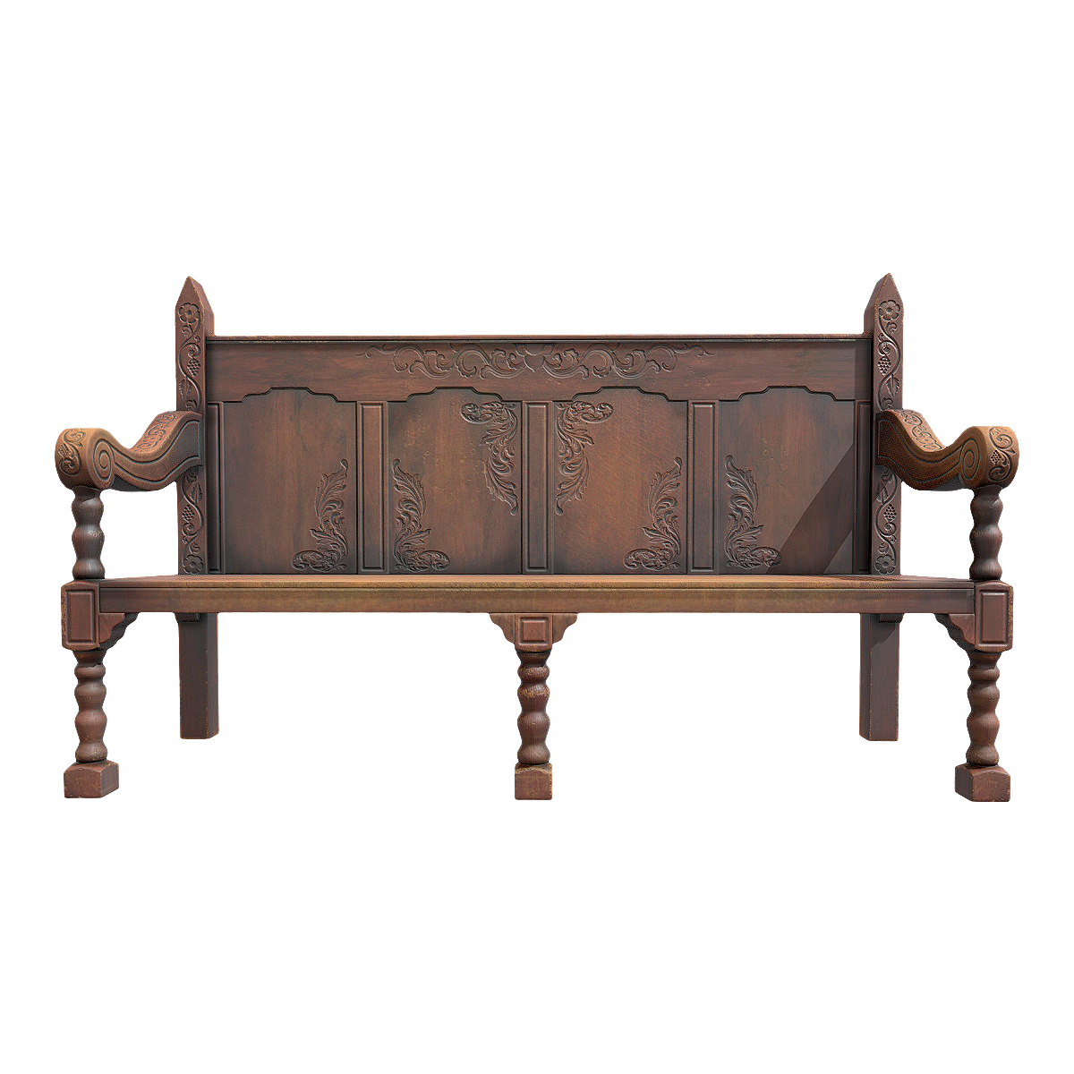 复古美式田园风红橡木靠背椅 | 复古,实木,靠背椅,扶手椅,长椅,客厅,美式田园风,红橡木,教堂椅,3D模型,3D打印,3D素材,obj,glTF,fbx,dae,stl,3ds,glb,usdz,3dmax,blender模型,VisionPro,3D建模,3D扫描,3d打印模型