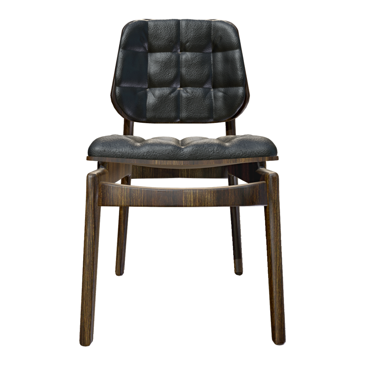 意式轻奢真黑色皮实木靠背椅 | 实木,宜家,靠背椅,轻奢,休闲椅,卧室,真皮,意式,接待室,3D模型,3D打印,3D素材,obj,glTF,fbx,dae,stl,3ds,glb,usdz,3dmax,blender模型,VisionPro,3D建模,3D扫描,3d打印模型