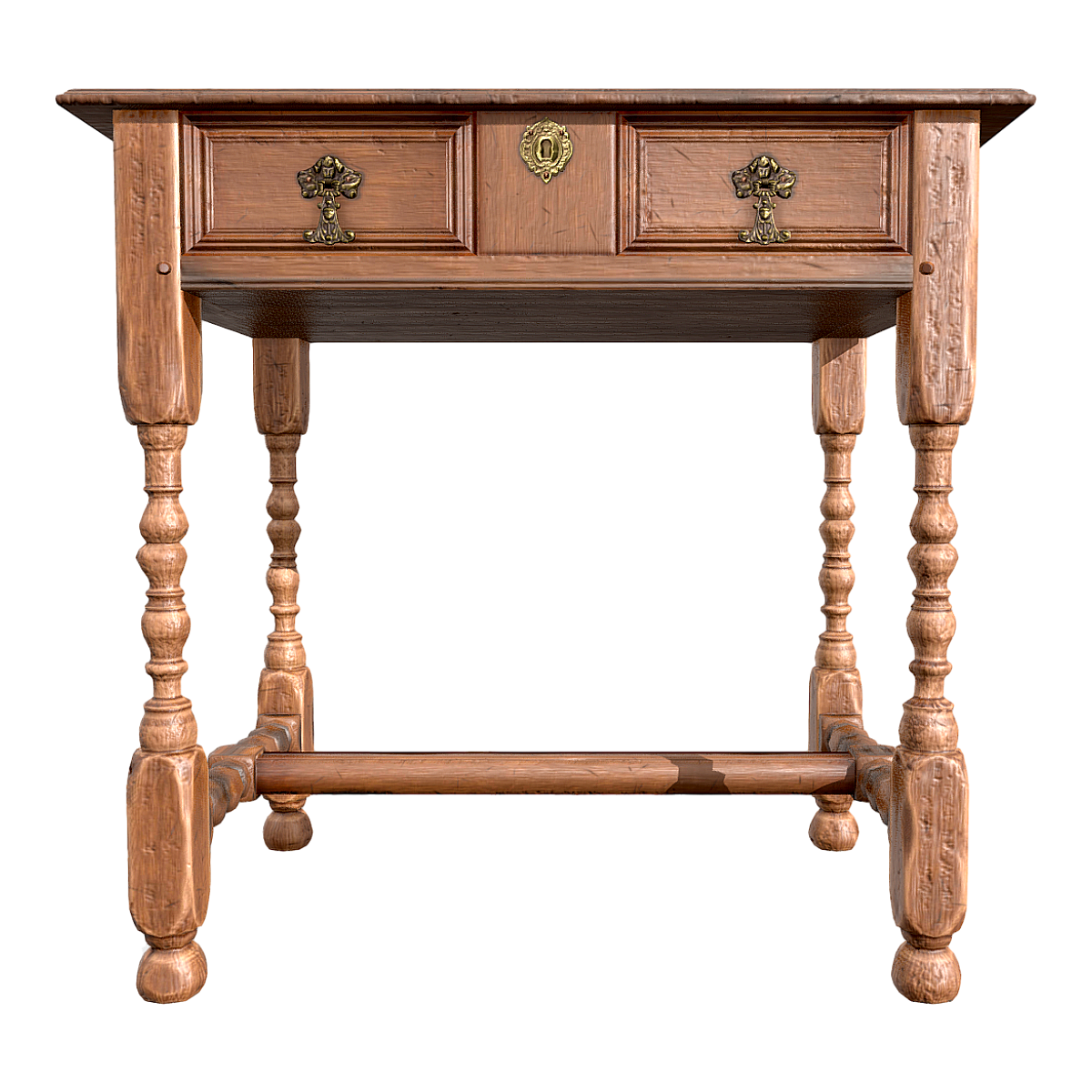 复古美式实木抽屉高脚桌 | 桌子,复古,实木,办公桌,美式,卧室,梳妆台,抽屉桌,玄关台,3D模型,3D打印,3D素材,obj,glTF,fbx,dae,stl,3ds,glb,usdz,3dmax,blender模型,VisionPro,3D建模,3D扫描,3d打印模型