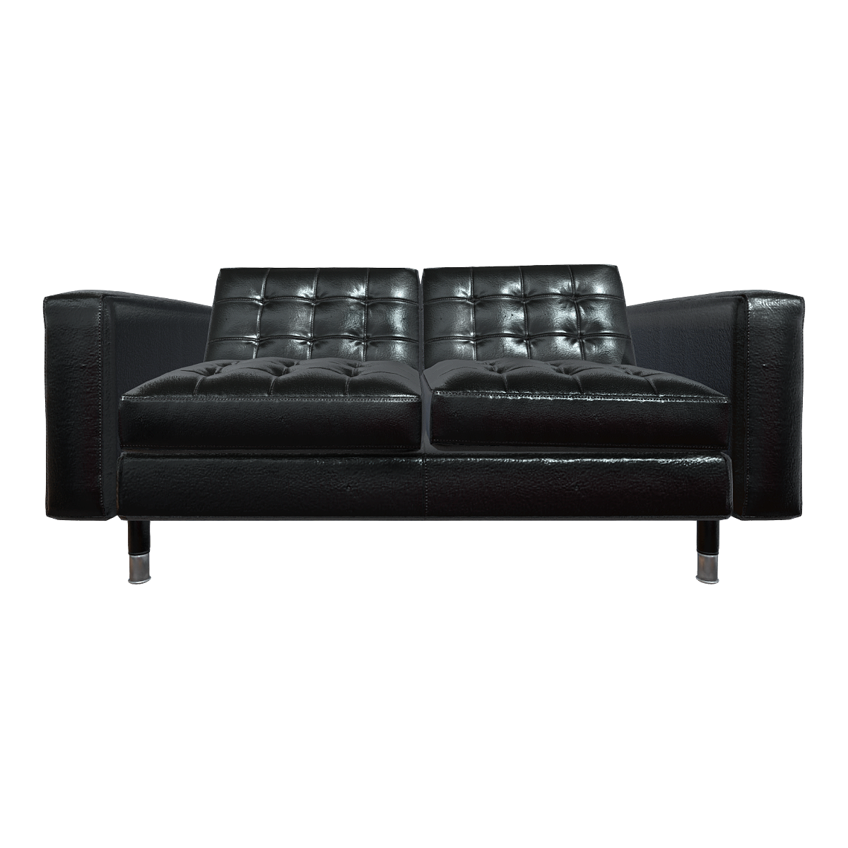 意式极简黑色真皮双人位沙发 | 真皮沙发,宜家,办公室,客厅,极简,意式,接待室,双人位沙发,一字型沙发,3D模型,3D打印,3D素材,obj,glTF,fbx,dae,stl,3ds,glb,usdz,3dmax,blender模型,VisionPro,3D建模,3D扫描,3d打印模型