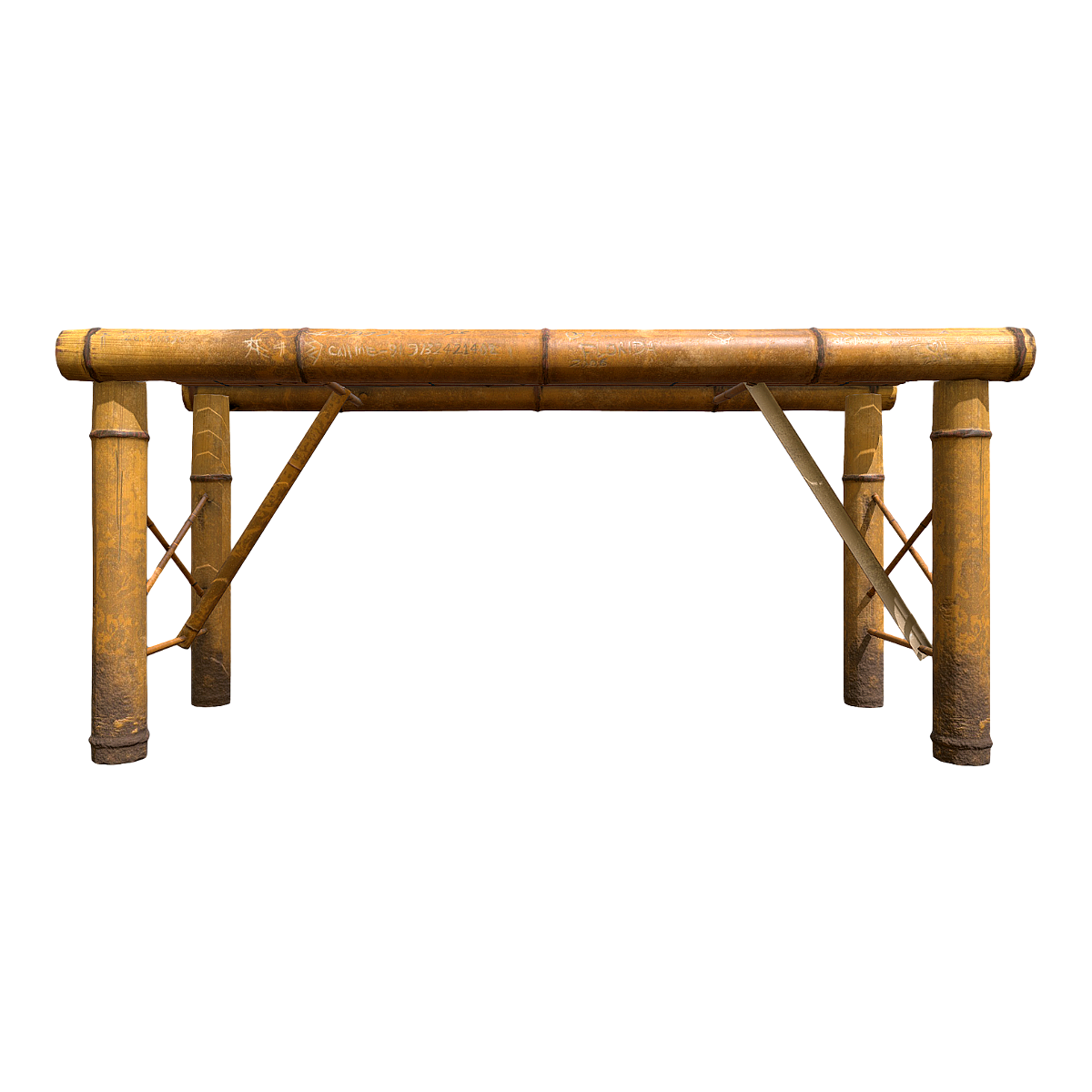 复古做旧户外长方形竹制桌子 | 做旧,复古,置物架,户外,茶桌,竹制,花架,茶室,竹桌,竹条桌,3D模型,3D打印,3D素材,obj,glTF,fbx,dae,stl,3ds,glb,usdz,3dmax,blender模型,VisionPro,3D建模,3D扫描,3d打印模型