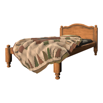 欧式仿古简约做旧实木单人儿童平板床