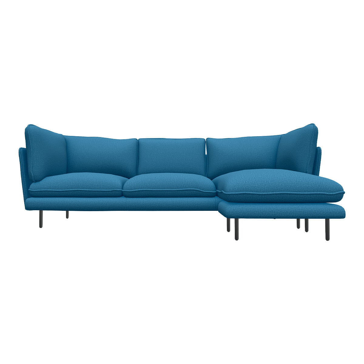 现代北欧简约钢蓝色布艺转角多人位沙发 | 沙发,简约,现代,北欧,布艺沙发,转角沙发,L型沙发,多人位沙发,高脚沙发,3D模型,3D打印,3D素材,obj,glTF,fbx,dae,stl,3ds,glb,usdz,3dmax,blender模型,VisionPro,3D建模,3D扫描,3d打印模型