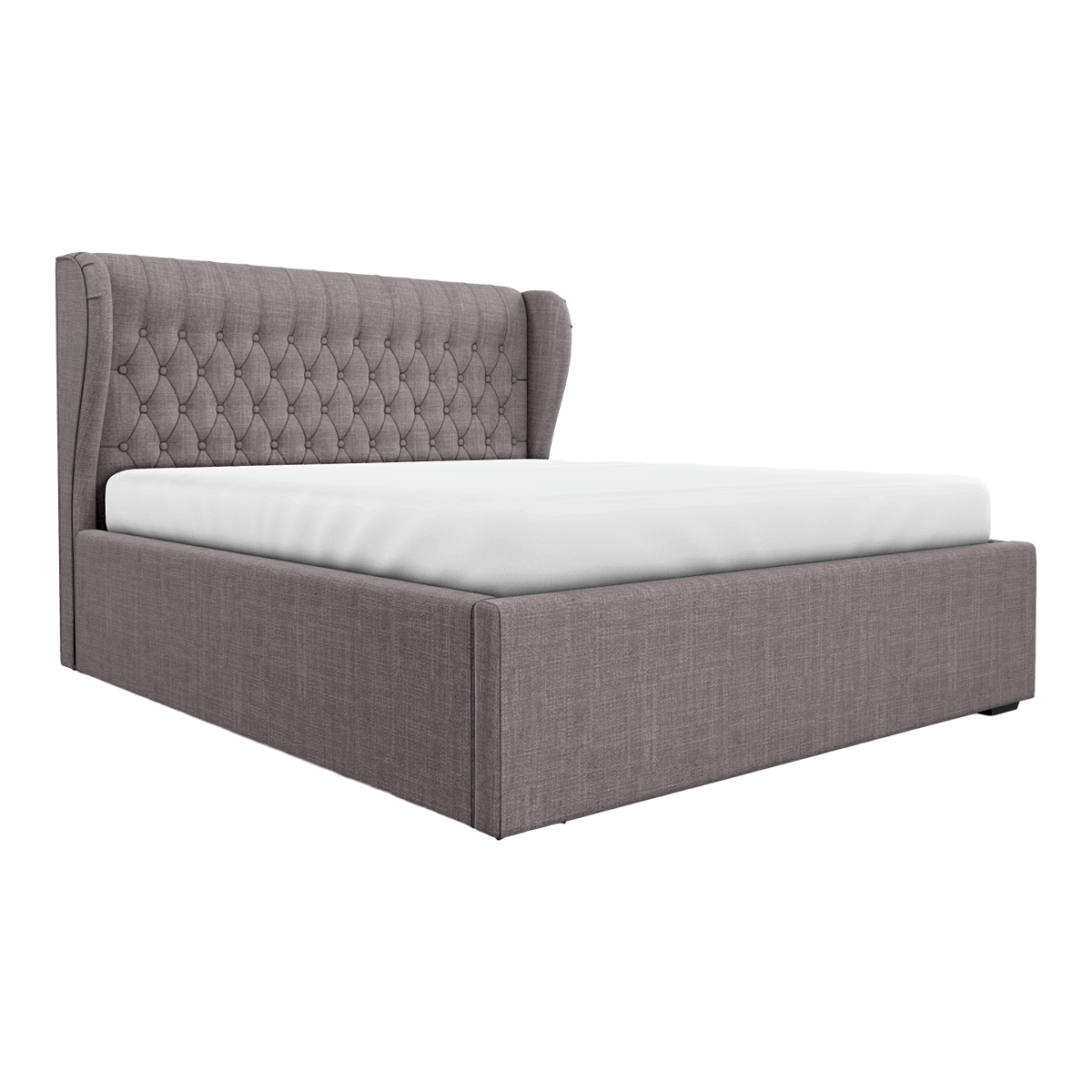 北欧简约轻奢深灰色布艺软包靠背双人床 | 北欧风,简约,轻奢,双人床,卧室,矮脚床,布艺床,软包靠背床,3D模型,3D打印,3D素材,obj,glTF,fbx,dae,stl,3ds,glb,usdz,3dmax,blender模型,VisionPro,3D建模,3D扫描,3d打印模型