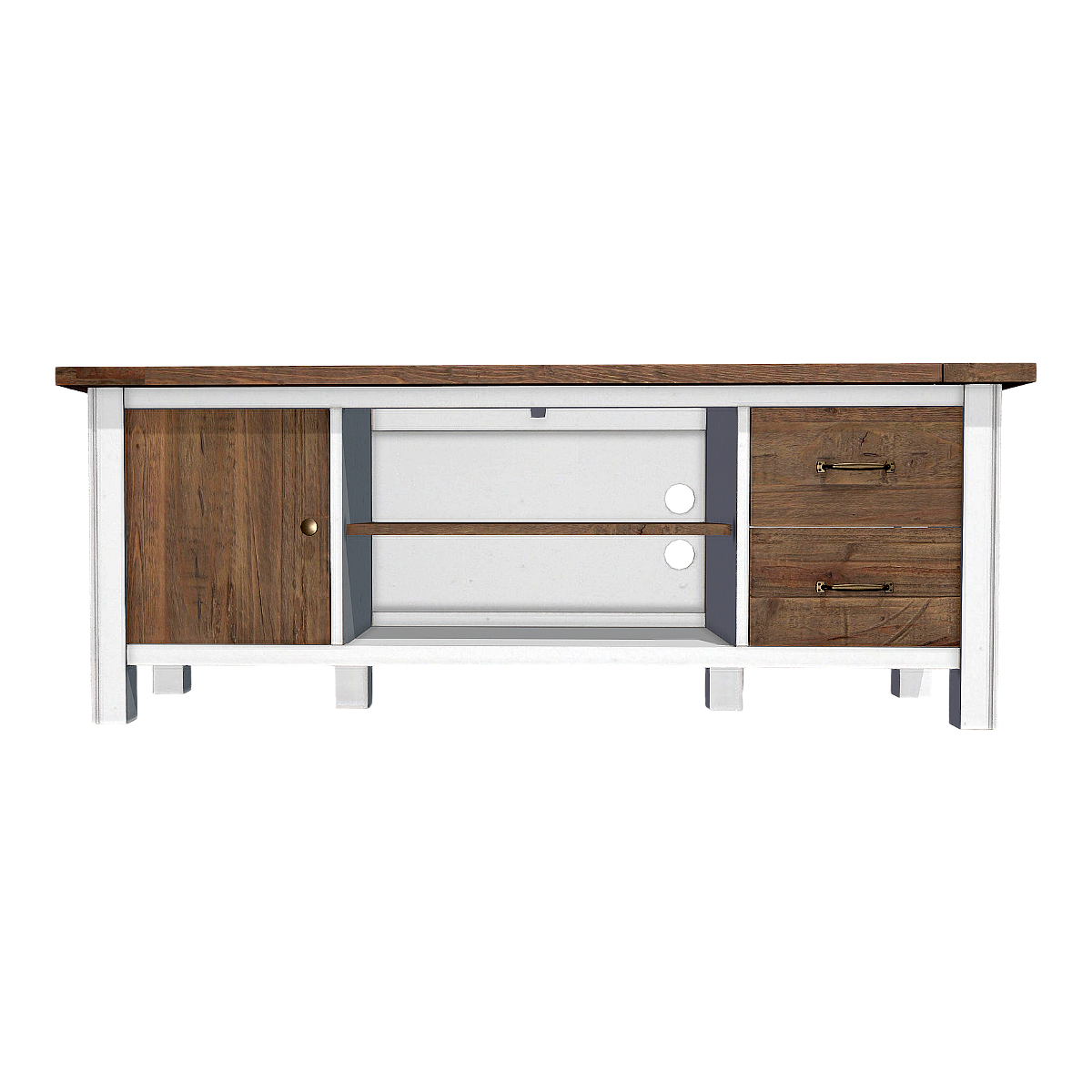 复古美式乡村双色实木落地电视柜 | 复古,实木,抽屉柜,收纳柜,储物柜,电视柜,落地柜,墙边柜,美式乡村风,3D模型,3D打印,3D素材,obj,glTF,fbx,dae,stl,3ds,glb,usdz,3dmax,blender模型,VisionPro,3D建模,3D扫描,3d打印模型