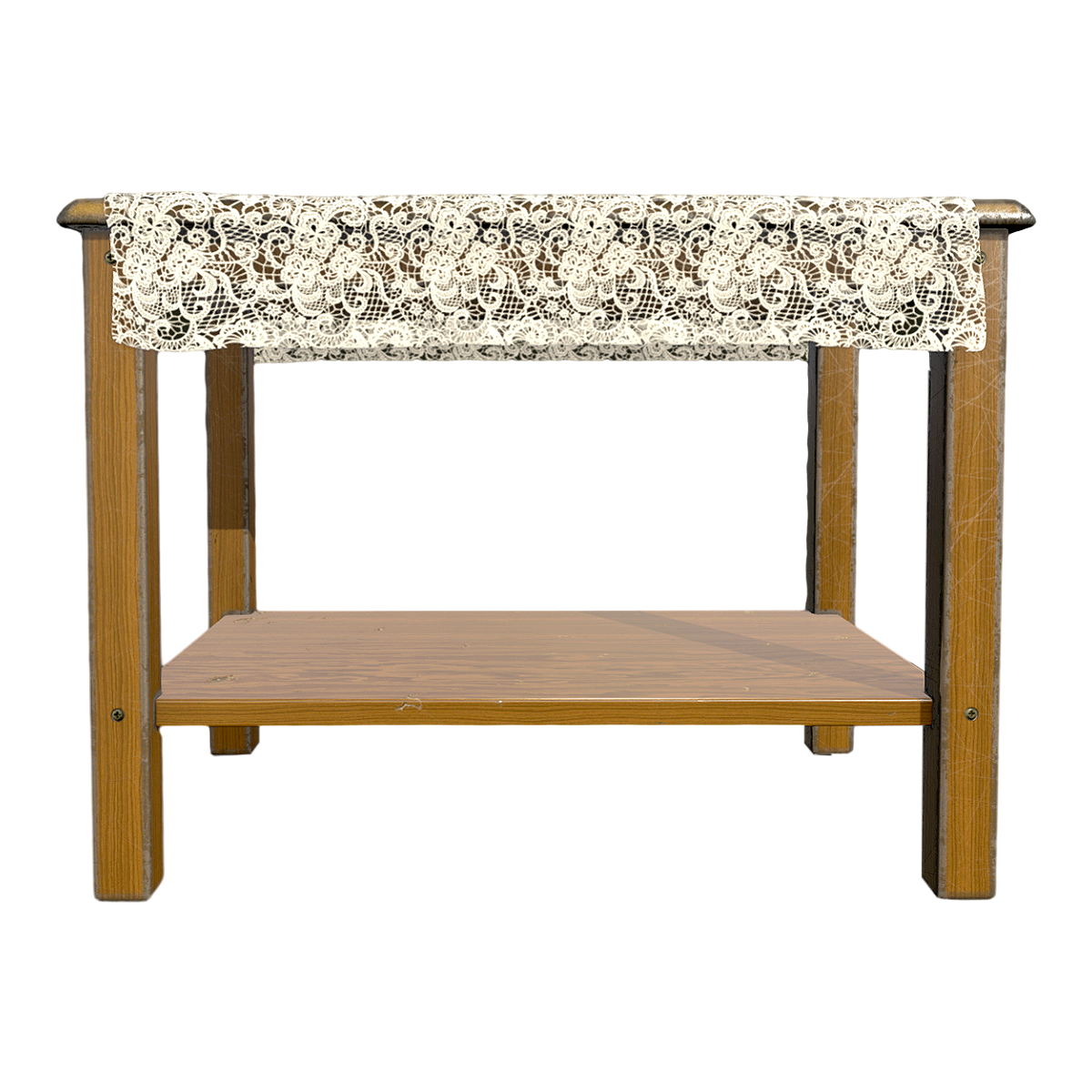 做旧复古法式乡村风白色蕾丝桌布实木桌 | 咖啡桌,做旧,复古,实木桌,茶几,边几,实木茶几,床头置物架,法式乡村风,花架桌,3D模型,3D打印,3D素材,obj,glTF,fbx,dae,stl,3ds,glb,usdz,3dmax,blender模型,VisionPro,3D建模,3D扫描,3d打印模型