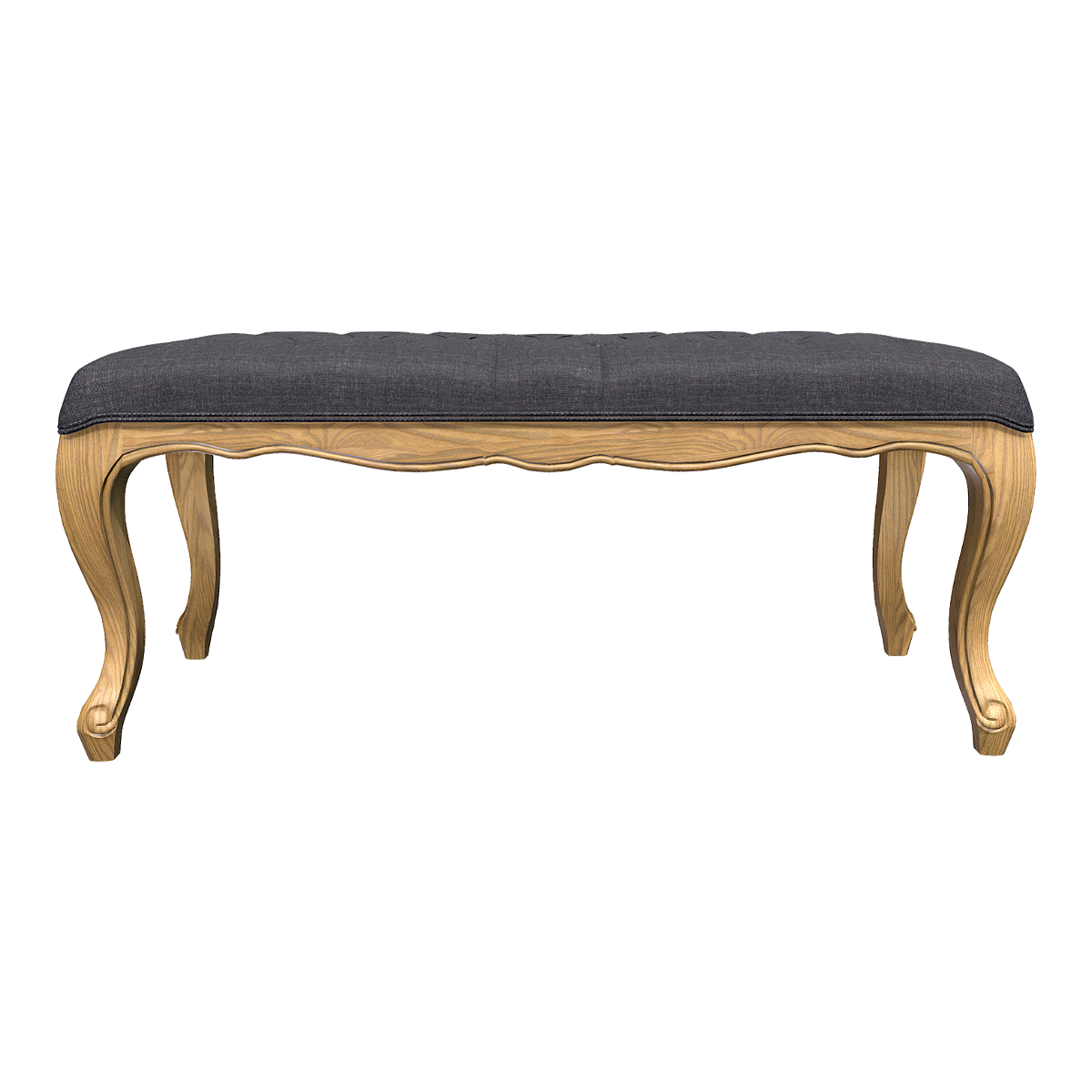 简约复古美式深灰色布艺拉扣软包凳实木沙发长凳 | 简约,美式家具,实木凳,复古家具,沙发凳,换鞋凳,床尾凳,拉扣凳,玄关凳,布艺长凳,3D模型,3D打印,3D素材,obj,glTF,fbx,dae,stl,3ds,glb,usdz,3dmax,blender模型,VisionPro,3D建模,3D扫描,3d打印模型