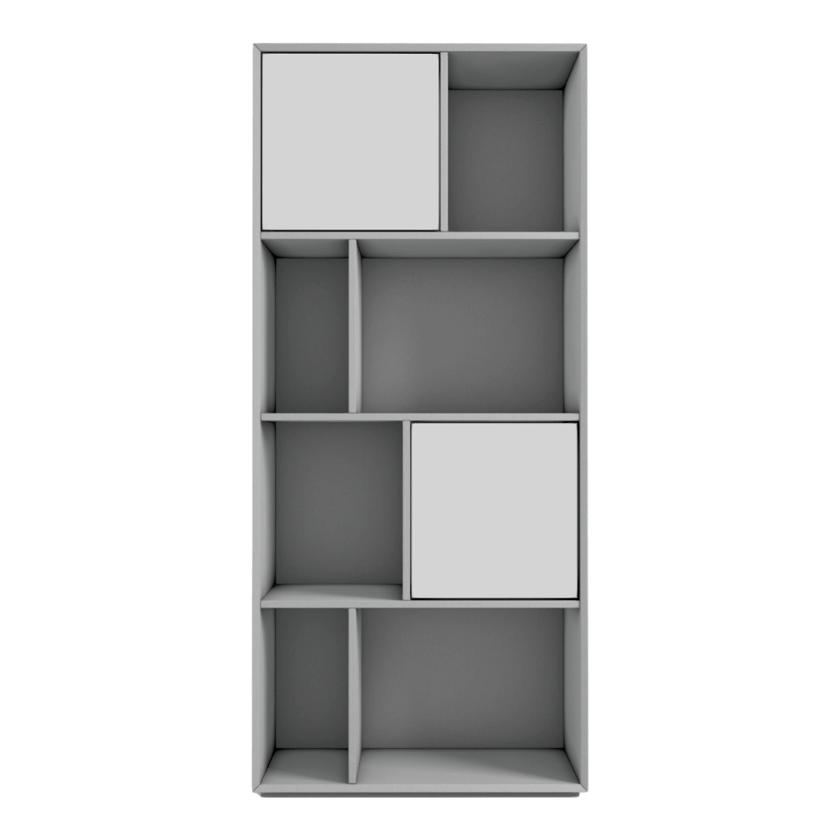 现代极简灰色格子柜落地墙柜书架 | 架子,柜子,收纳架,储物架,书架,现代,格子柜,极简风,侘寂风,卧室收纳柜,3D模型,3D打印,3D素材,obj,glTF,fbx,dae,stl,3ds,glb,usdz,3dmax,blender模型,VisionPro,3D建模,3D扫描,3d打印模型