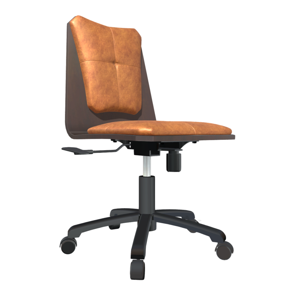现代驼色皮革软包靠背旋转椅办公室升降椅 | 靠背椅,现代,办公椅,旋转椅,电脑椅,升降椅,滚轮椅,皮革软包椅,真皮软包办公椅,皮革软包滚轮椅,3D模型,3D打印,3D素材,obj,glTF,fbx,dae,stl,3ds,glb,usdz,3dmax,blender模型,VisionPro,3D建模,3D扫描,3d打印模型