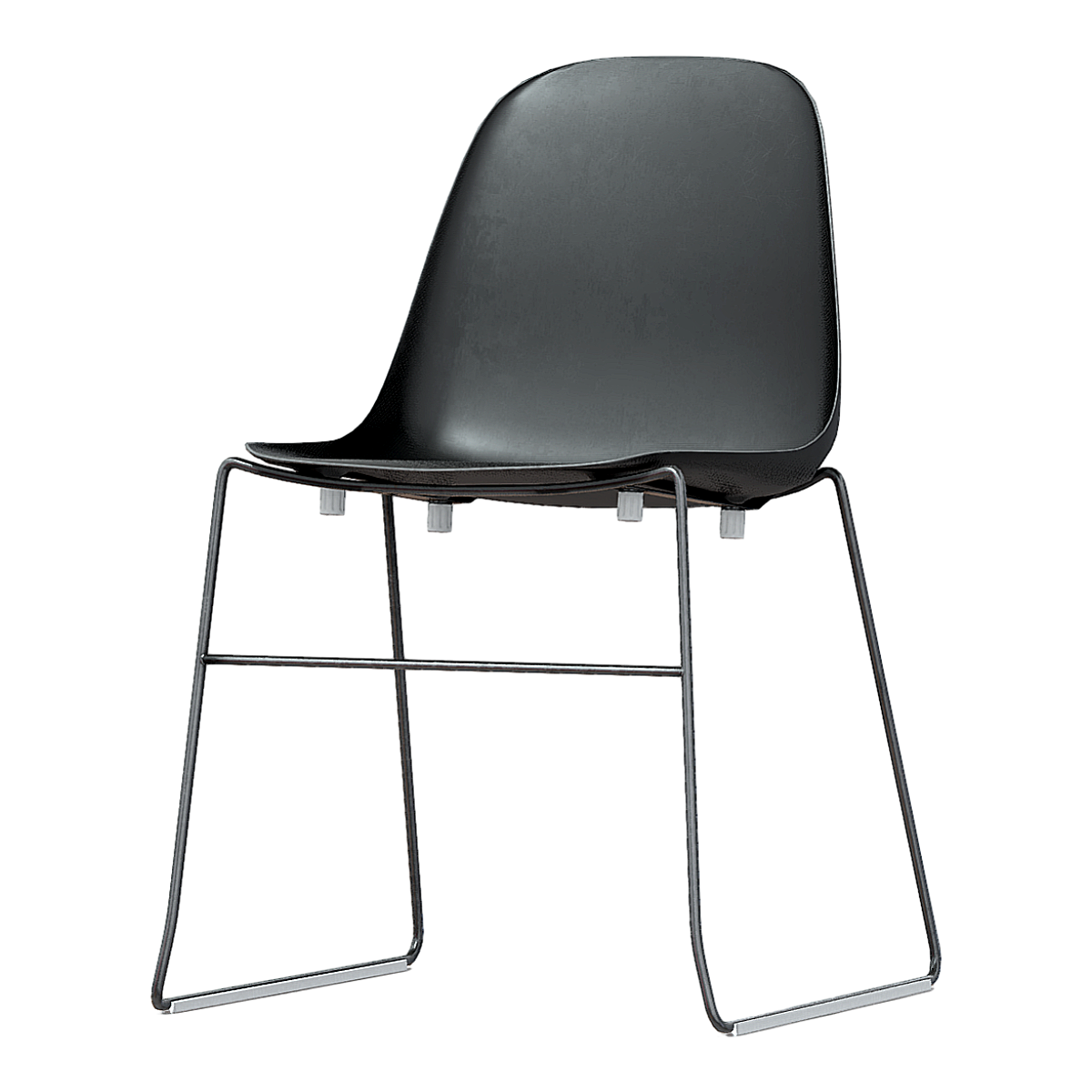 现代北欧极简黑色塑料椅U型靠背椅 | 北欧风,塑料椅,靠背椅,餐椅,现代,洽谈椅,办公椅,极简风,培训椅,U型靠背椅,3D模型,3D打印,3D素材,obj,glTF,fbx,dae,stl,3ds,glb,usdz,3dmax,blender模型,VisionPro,3D建模,3D扫描,3d打印模型