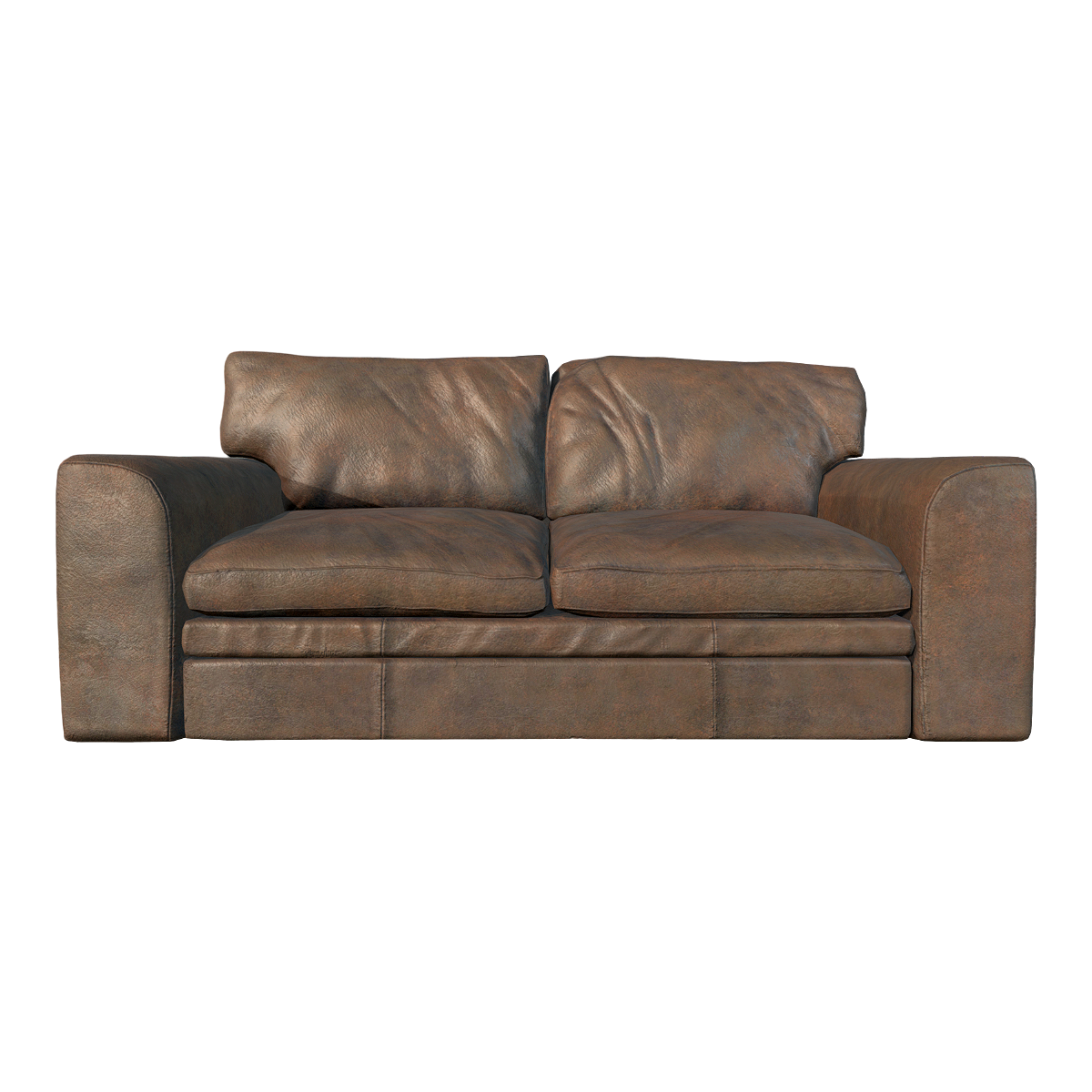 复古简约做旧美式咖啡色真皮软包沙发双人位直排沙发 | 真皮沙发,做旧,复古,简约,美式沙发,多人位沙发,皮革沙发,双人位沙发,一字型沙发,直排沙发,3D模型,3D打印,3D素材,obj,glTF,fbx,dae,stl,3ds,glb,usdz,3dmax,blender模型,VisionPro,3D建模,3D扫描,3d打印模型