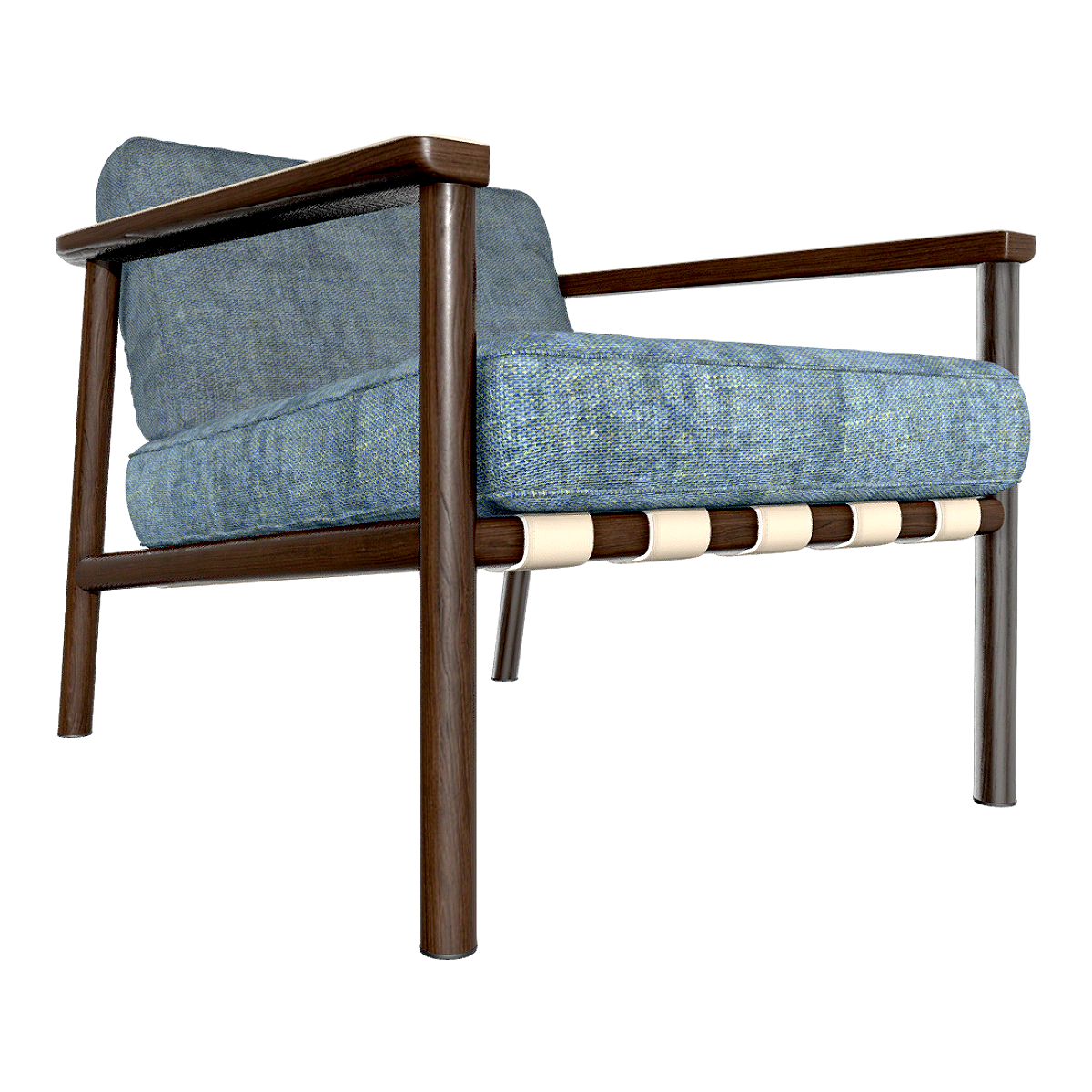 现代简约蓝灰色布艺软包沙发椅实木靠背椅 | 沙发椅,实木椅,简约,靠背椅,现代,休闲椅,扶手椅,布艺软包椅,餐厅椅,咖啡厅椅,3D模型,3D打印,3D素材,obj,glTF,fbx,dae,stl,3ds,glb,usdz,3dmax,blender模型,VisionPro,3D建模,3D扫描,3d打印模型