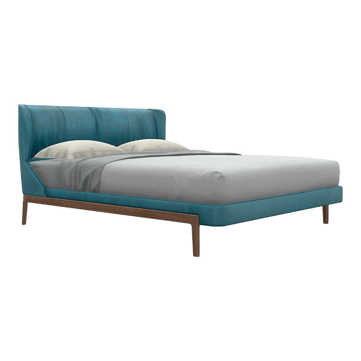 意大利Molteni&C Fulham Bed简约北欧风湖绿色天鹅绒布软包靠背双人床 | 北欧风,简约,进口家具,软包靠背床,靠背双人床,布艺软包床,意大利品牌家具,绒布软包靠背床,进口双人床,Molteni&C,3D模型,3D打印,3D素材,obj,glTF,fbx,dae,stl,3ds,glb,usdz,3dmax,blender模型,VisionPro,3D建模,3D扫描,3d打印模型