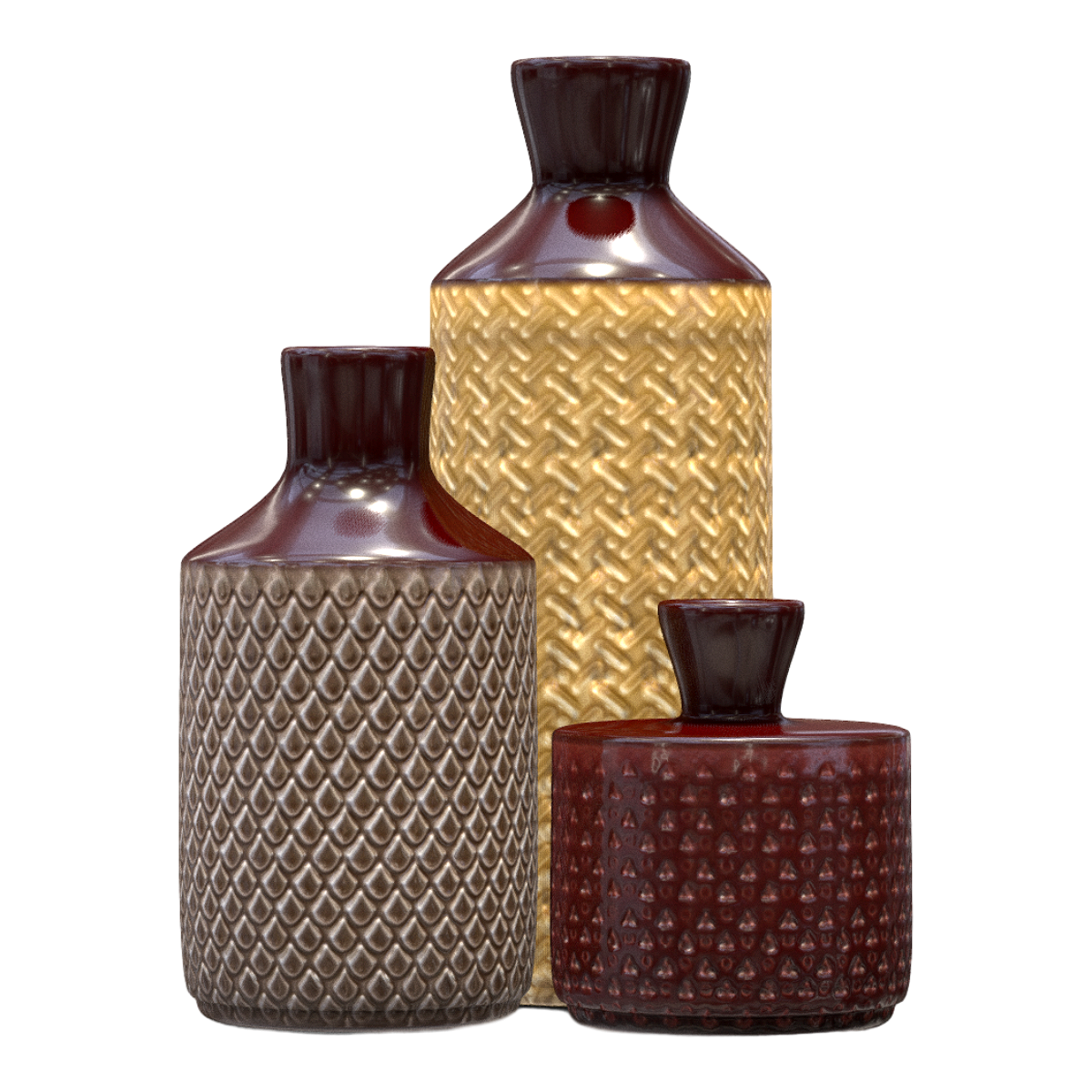 一组成套侘寂风日式陶瓷花瓶装饰品 | 陶瓷花瓶,工艺品,花瓶,侘寂风,陶瓷摆件,花瓶摆件,成套花瓶摆件,花瓶陈设,日式花瓶,日式陶瓷,3D模型,3D打印,3D素材,obj,glTF,fbx,dae,stl,3ds,glb,usdz,3dmax,blender模型,VisionPro,3D建模,3D扫描,3d打印模型