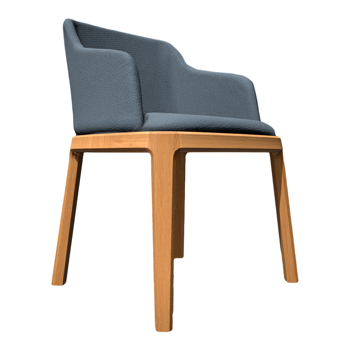 简约侘寂风蓝灰色布艺软包休闲靠背椅 | 实木椅,靠背椅,休闲椅,实木餐椅,扶手椅,侘寂风,咖啡厅椅,实木休闲椅,布艺软包靠背椅,布艺靠背椅,3D模型,3D打印,3D素材,obj,glTF,fbx,dae,stl,3ds,glb,usdz,3dmax,blender模型,VisionPro,3D建模,3D扫描,3d打印模型